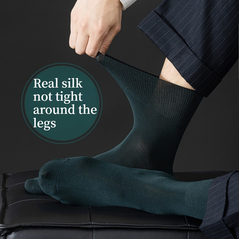 Men Formal Wear Top - Herren Business-Socken aus echter Seide, nicht