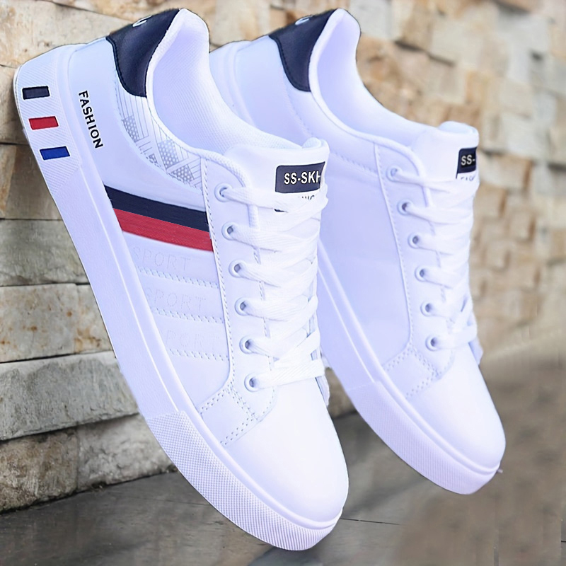 Men Formal Wear Top - Herren Low-Top Skateboard-Sneaker - Atmungsaktives Synthetik-Obermaterial,