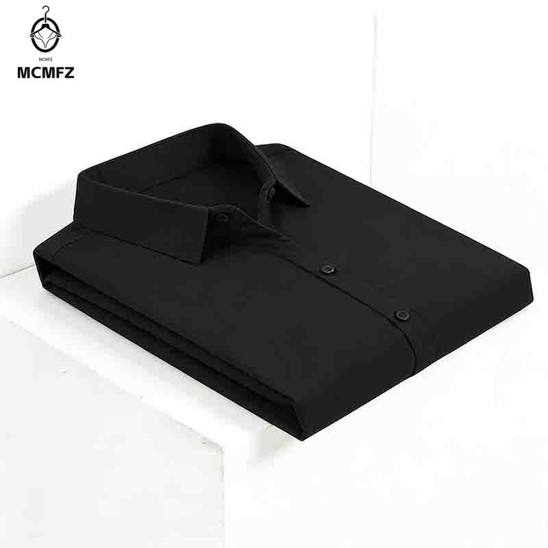 Men Formal Wear Top - Herren Kurzarm-Hemd mit Knopfleiste Formelle Geschäftskleidung