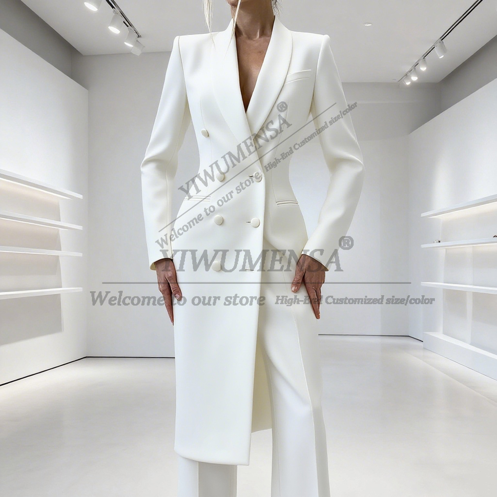 Elegante, solide Damenanzüge,  – Double Breasted Blazer Bewertung und Preis