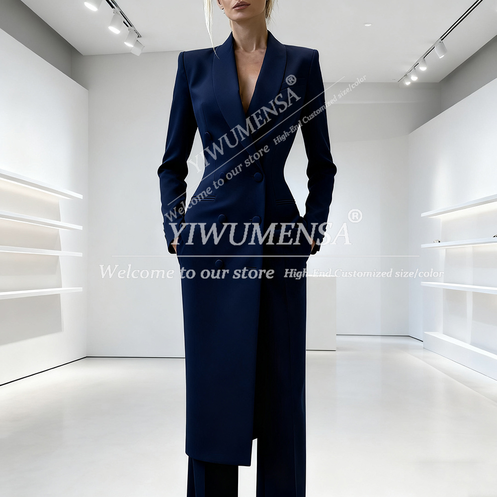 Elegante, solide Damenanzüge,  – Double Breasted Blazer Bewertung und Preis