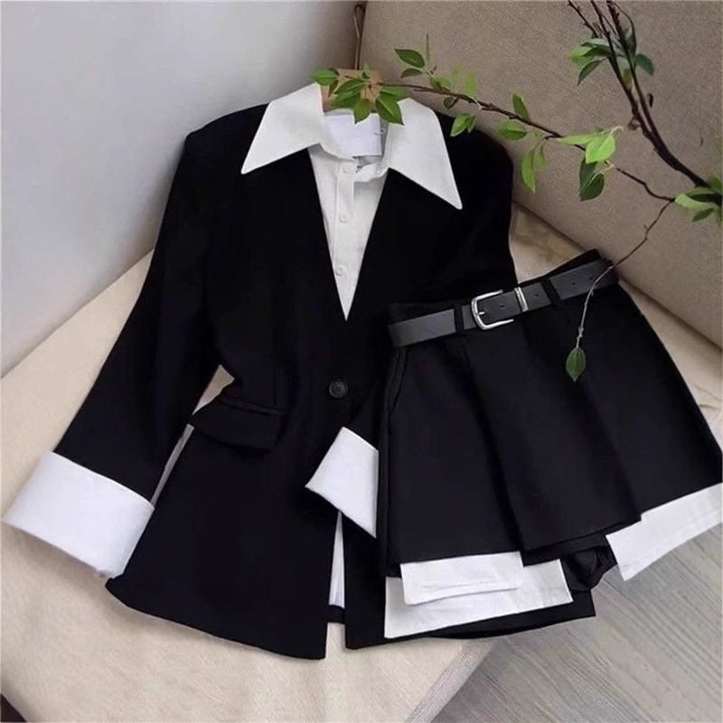 Damen Zweiteiler Rock-Sets Pat – Double Breasted Blazer Bewertung und Preis