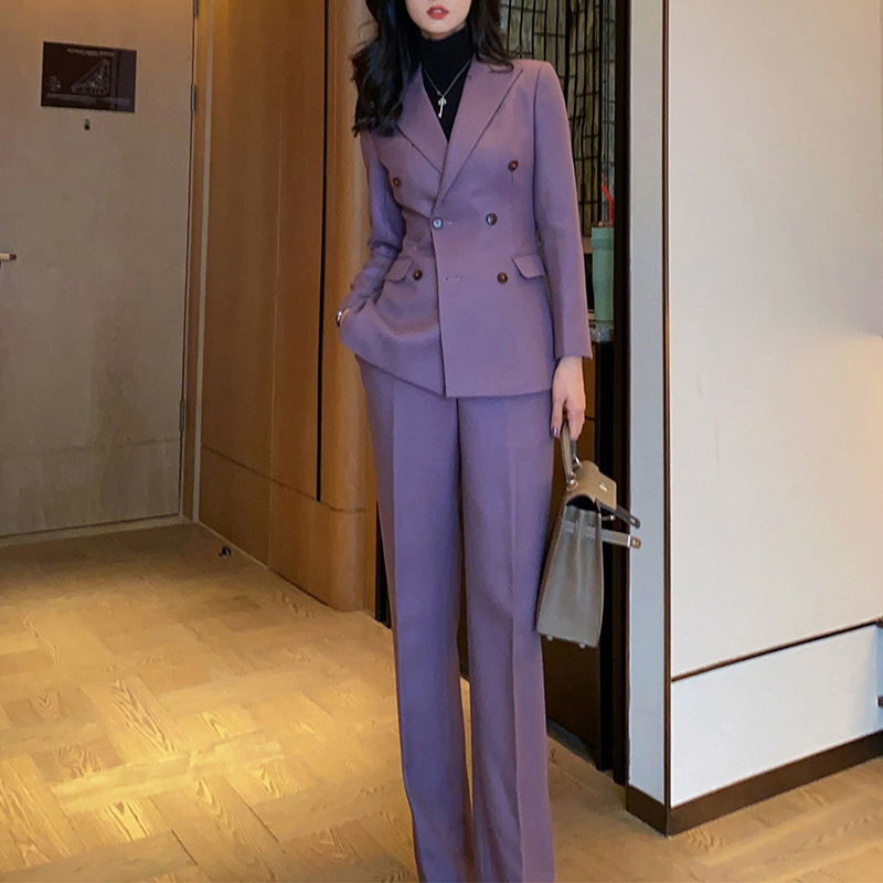 Allingentle Lila Damen-Hosenan – Double Breasted Blazer Bewertung und Preis