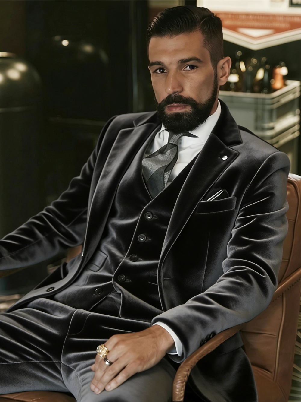 Herren-Samtanzüge 3-teilig Tan – Men Formal Party Wear Outfit Bewertung und Preis